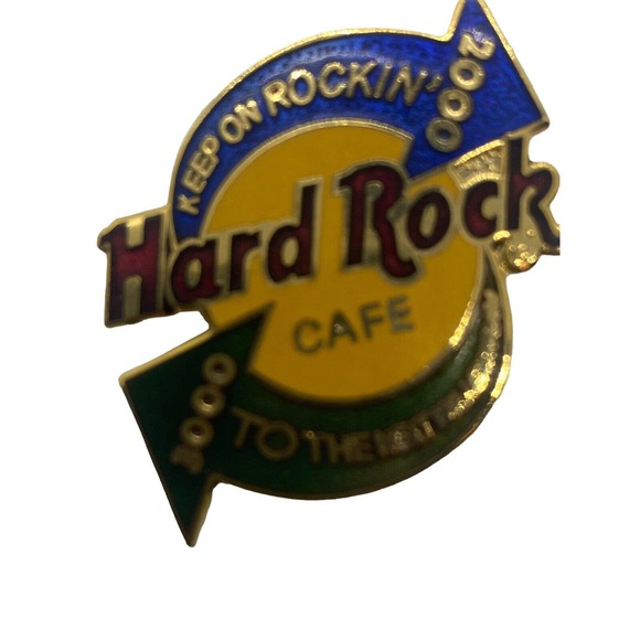 2 Hard Rock Cafe Collectors Pin 2000 Millennium Keep on Rockin - Picture 2 of 5